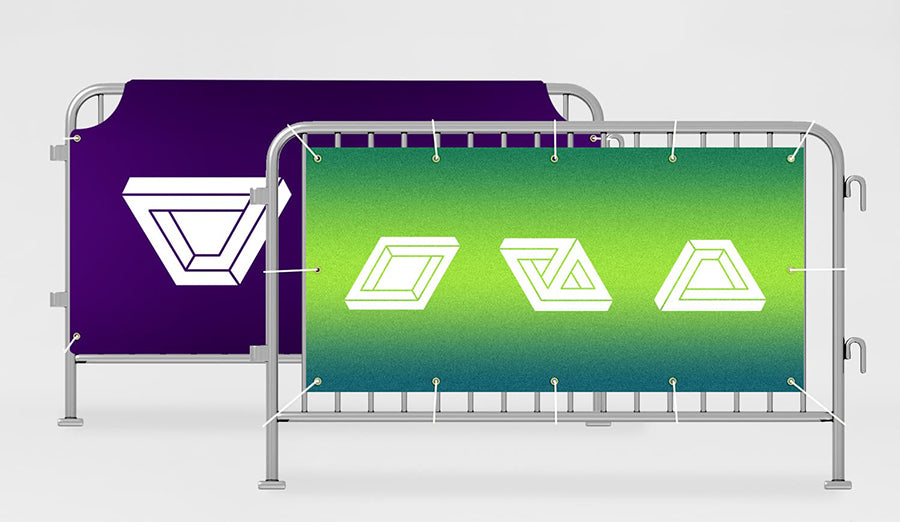 Custom Printed Crowd Barrier Cover