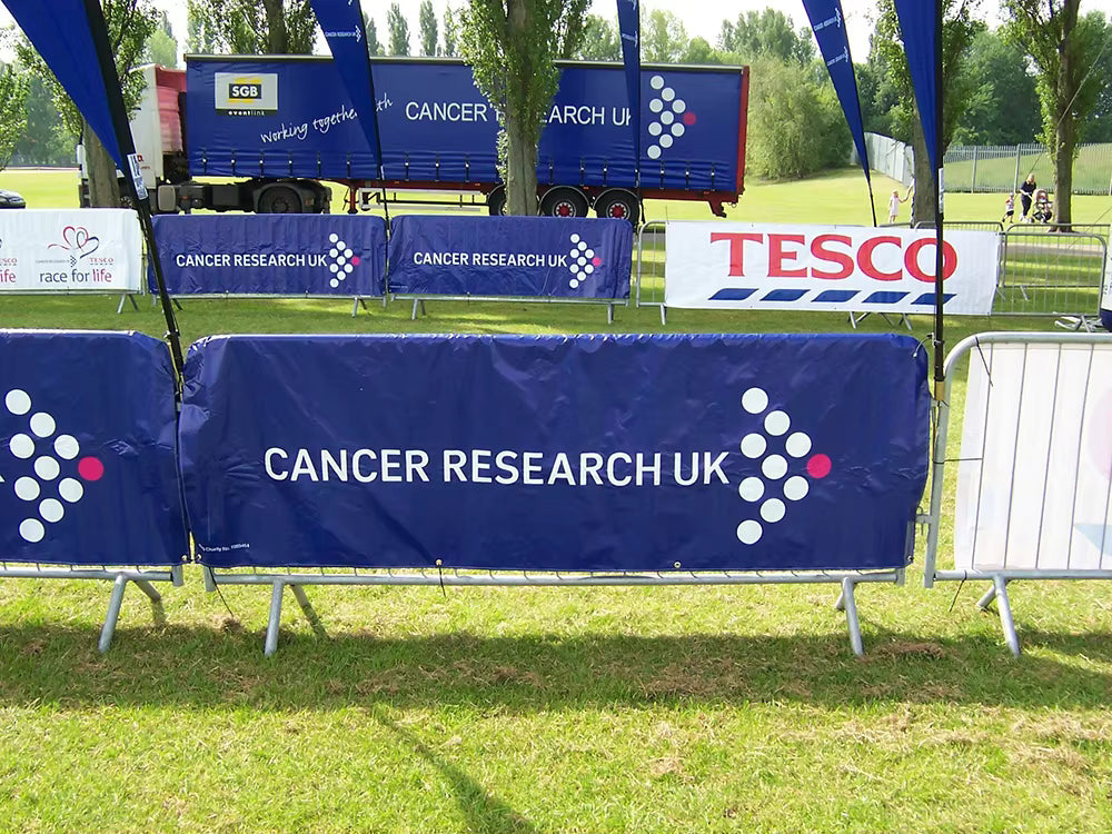 Custom Printed Crowd Barrier Cover