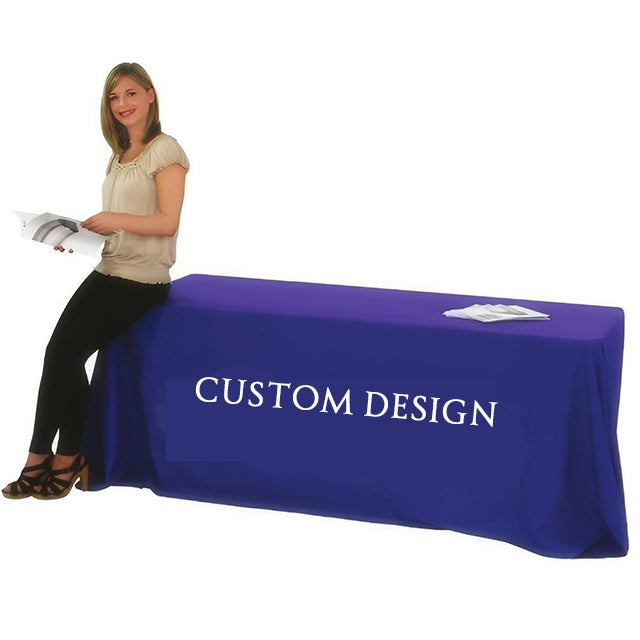 Premium  Custom Exhibition Trade Show Table Throw/Table Cover/Table Cloth